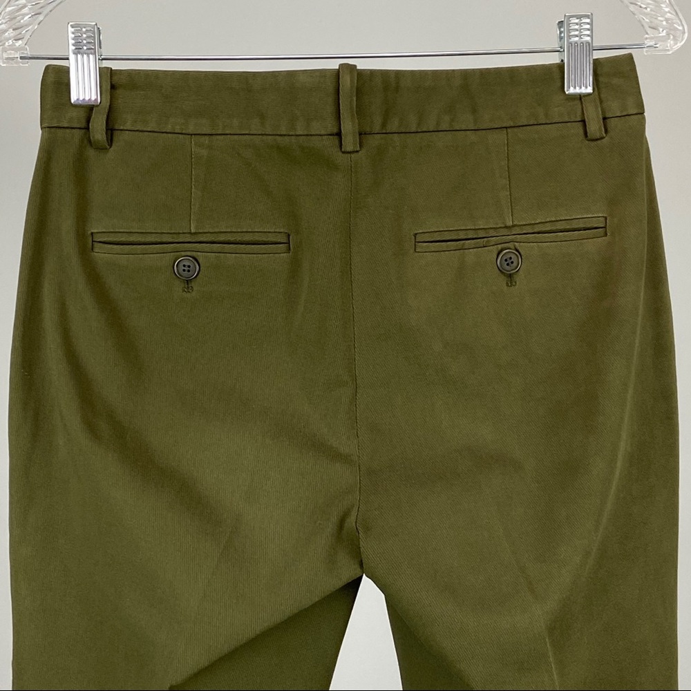 Theory Treeca Cl Mod Twill Cropped Pants Green 2 - image 5